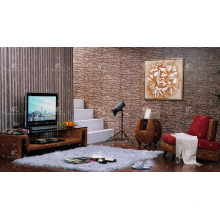 Novo Gabinete de TV de Hyacinth de água de design (Mão tecida por vime, jacinto e moldura de madeira)
